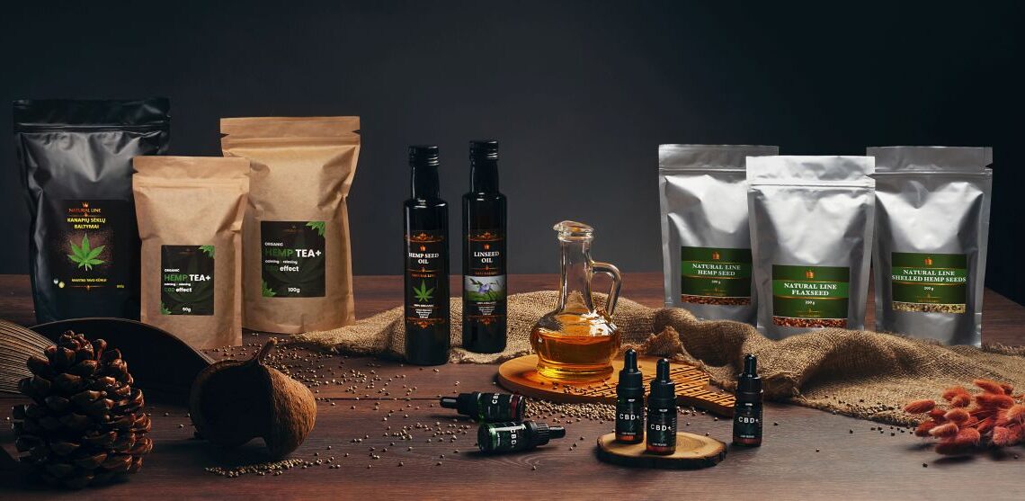 Natural Line produkcija kanapių arbata